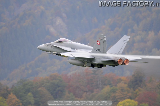 2009-10-08 Meiringen 542 McDonnell Douglas FA-18C Hornet